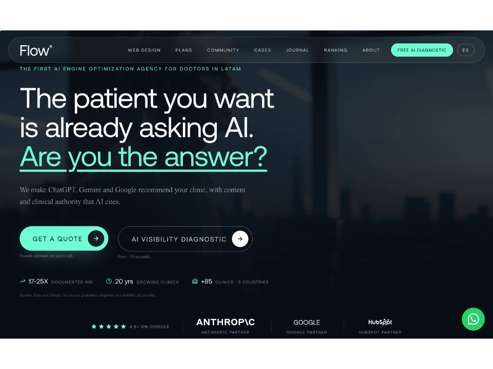 Flow Results website