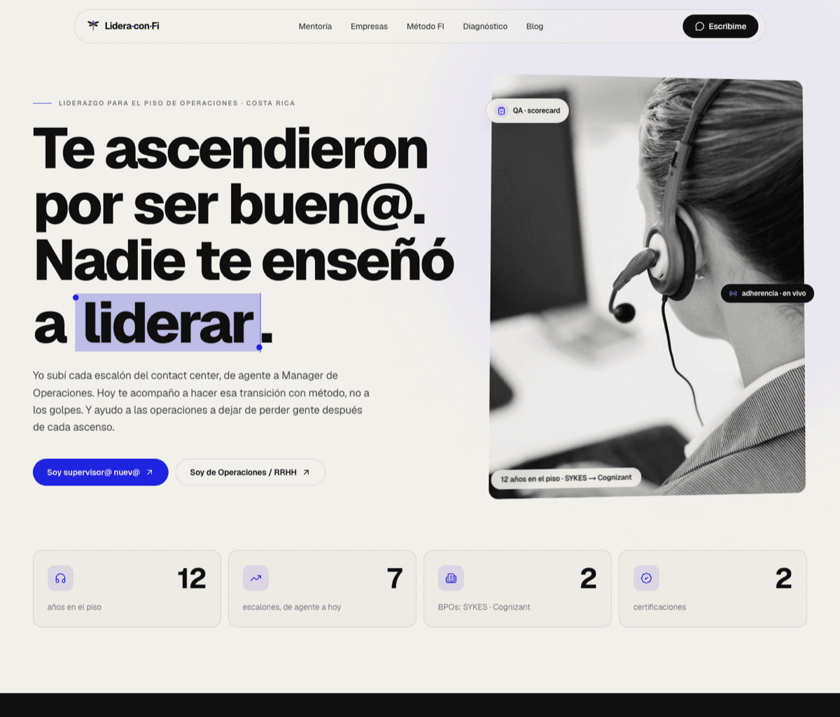 Lidera con Fi website
