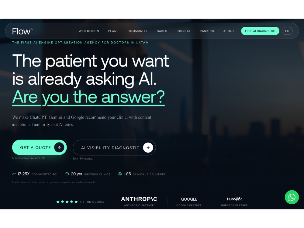 Flow Results website