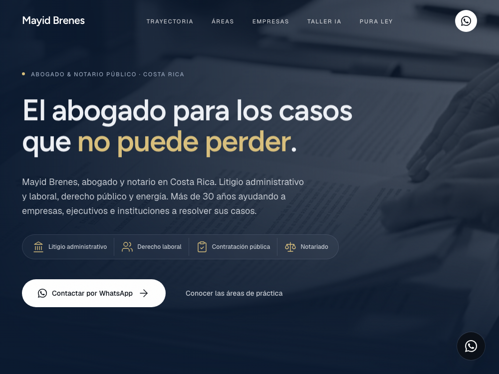 Mayid Brenes website